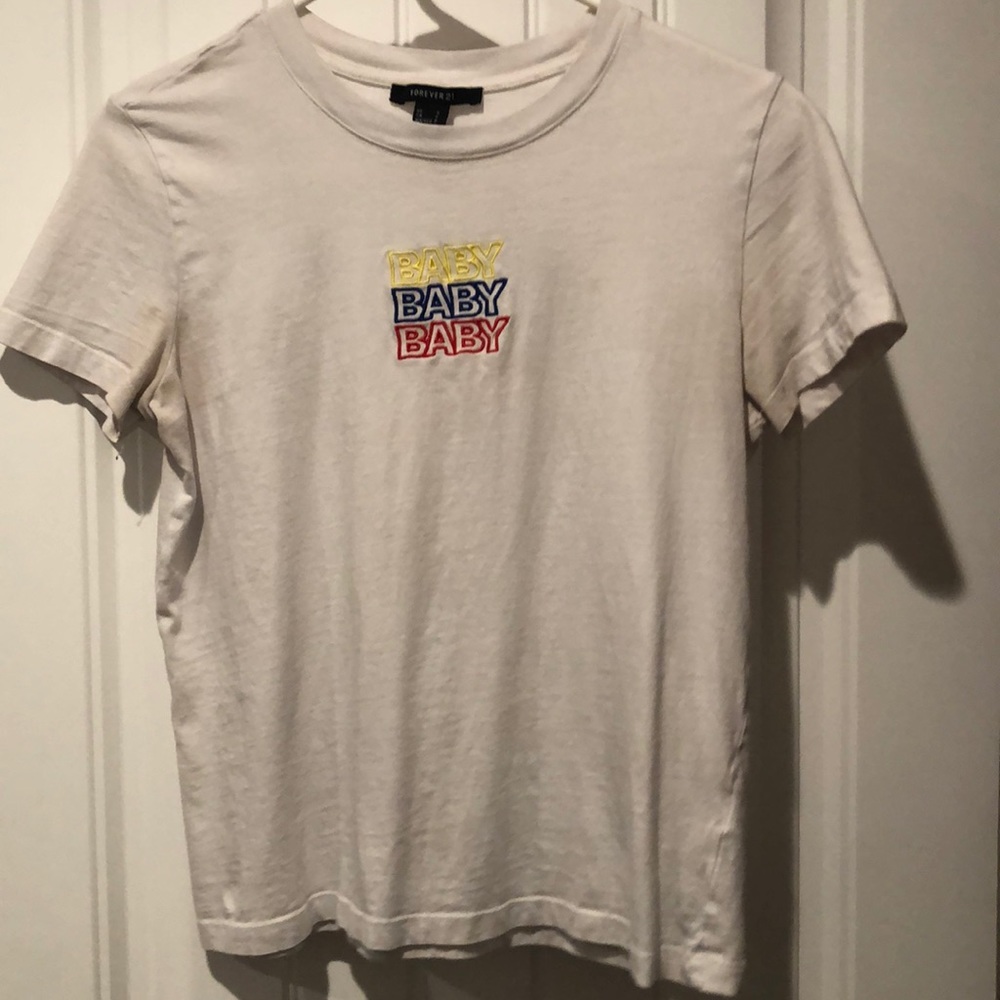 white baby t shirt